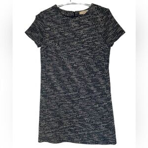 Elegant LOFT Navy Cream Pink Tweed Dress, Size 4